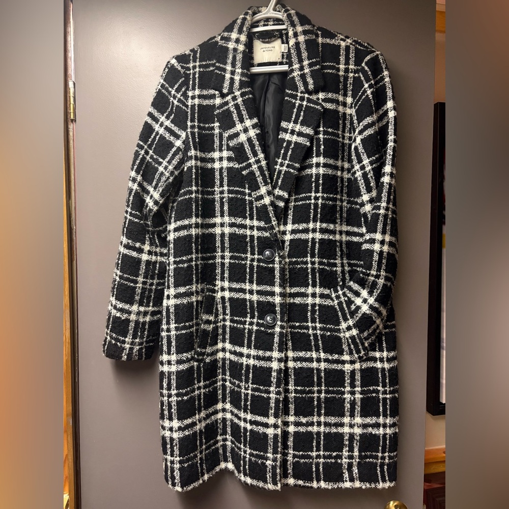 Plaid Wool Coat